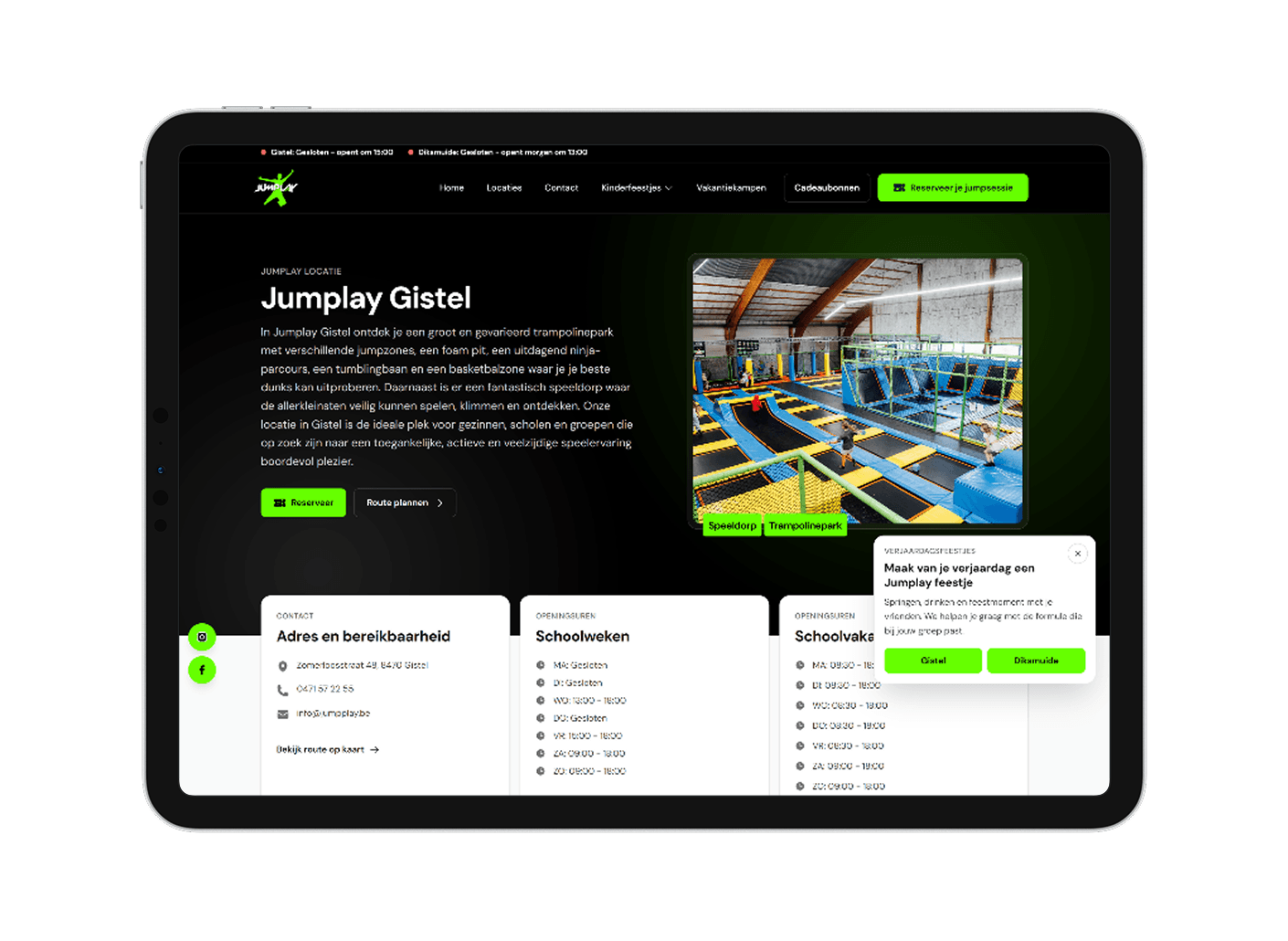 Locatiepagina van Jumplay Gistel