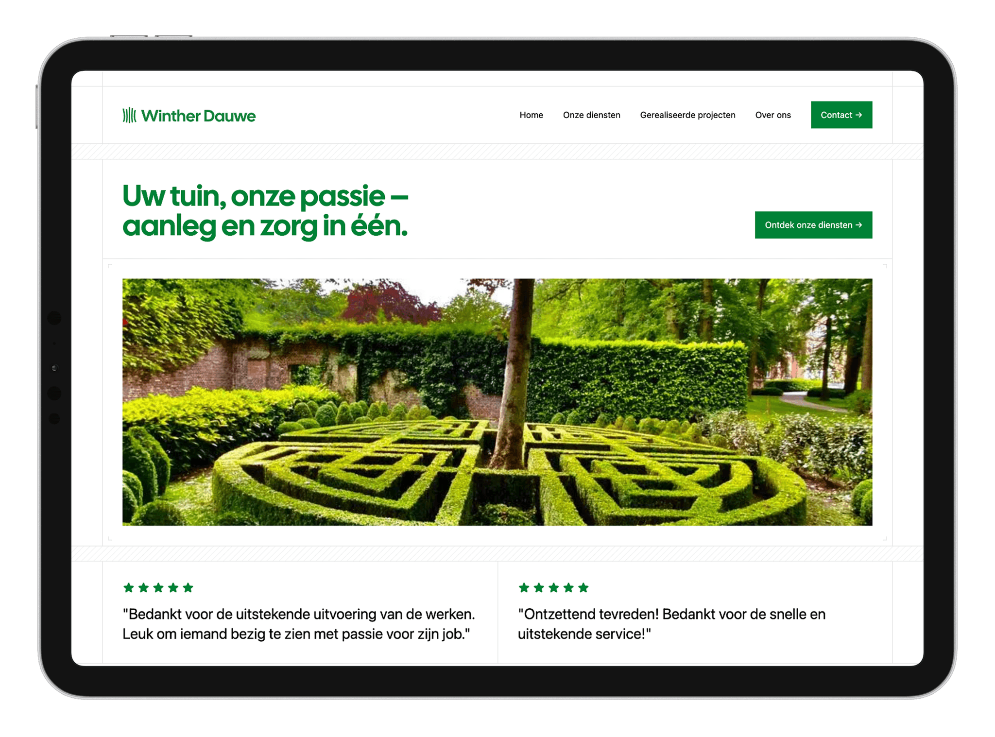 Volledige digitalisering van Tuinen Winther Dauwe