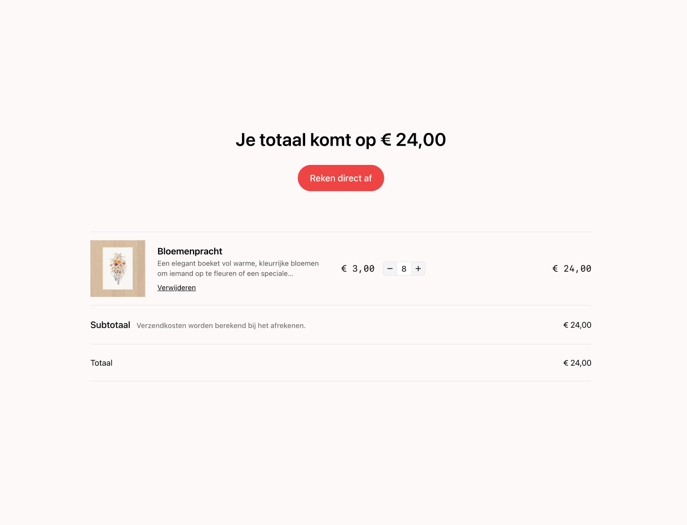 Splinternieuwe op maat gemaakte webshop voor Studio Potlood - een creatief bureau dat wenskaartjes maakt!