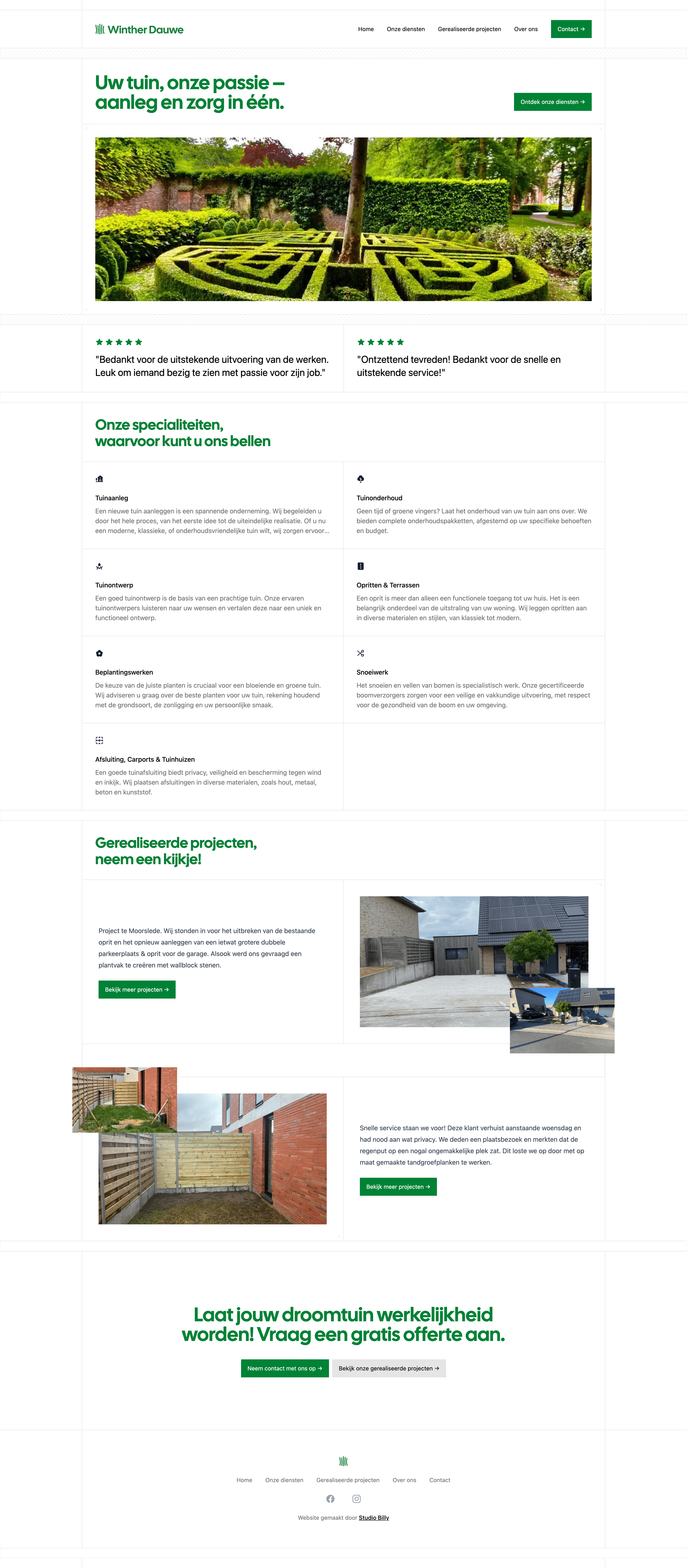 Volledige digitalisering van Tuinen Winther Dauwe